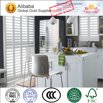 High Quality of Cheap Price with Customized Double Hinged Plantation Shutters